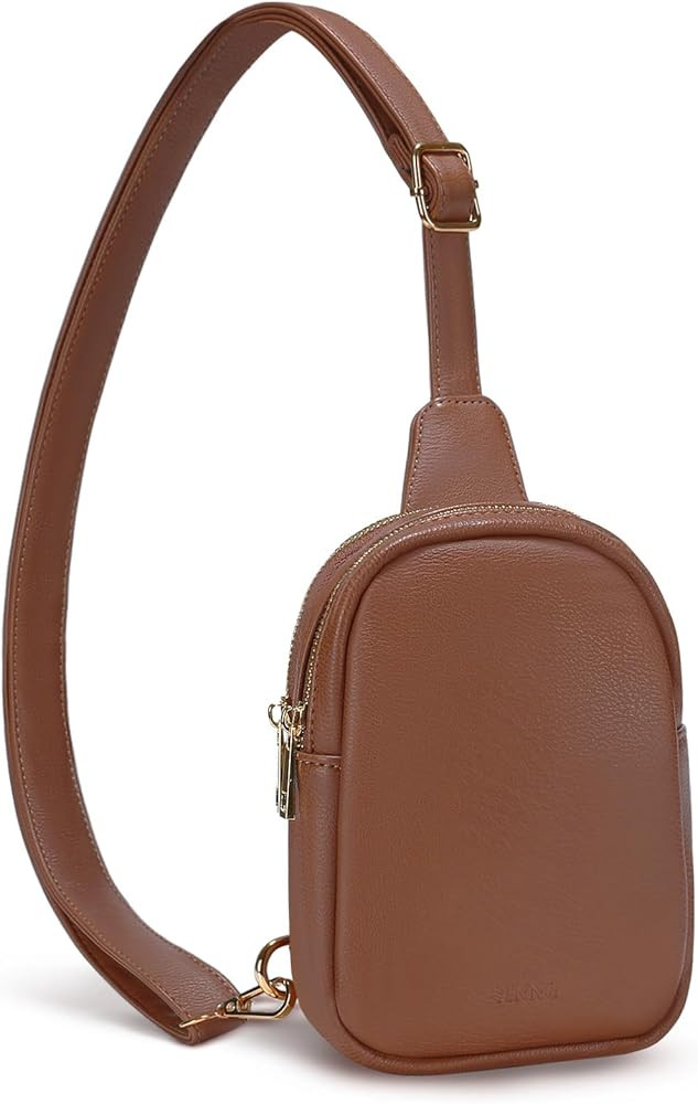 SINNO Small Sling Bag Leather Fanny Pack Crossbody Bags for Women for Travel Shopping | Amazon (US)