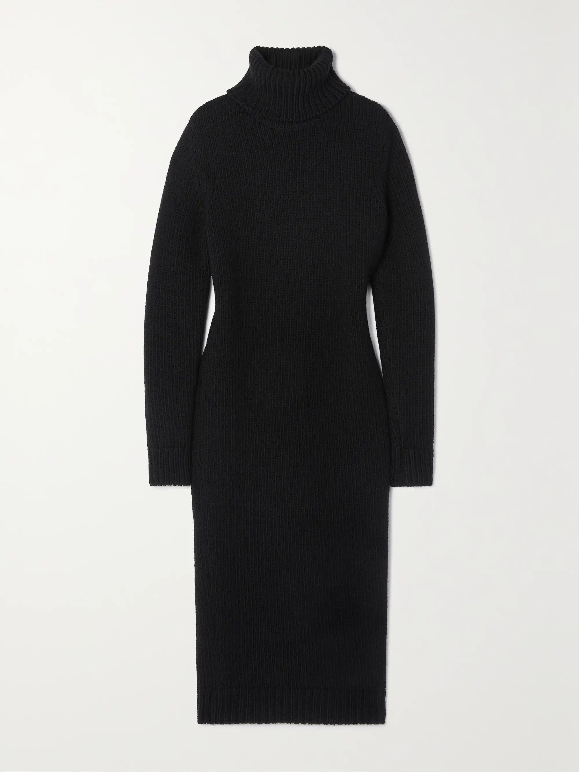 Wool turtleneck midi dress | NET-A-PORTER (US)
