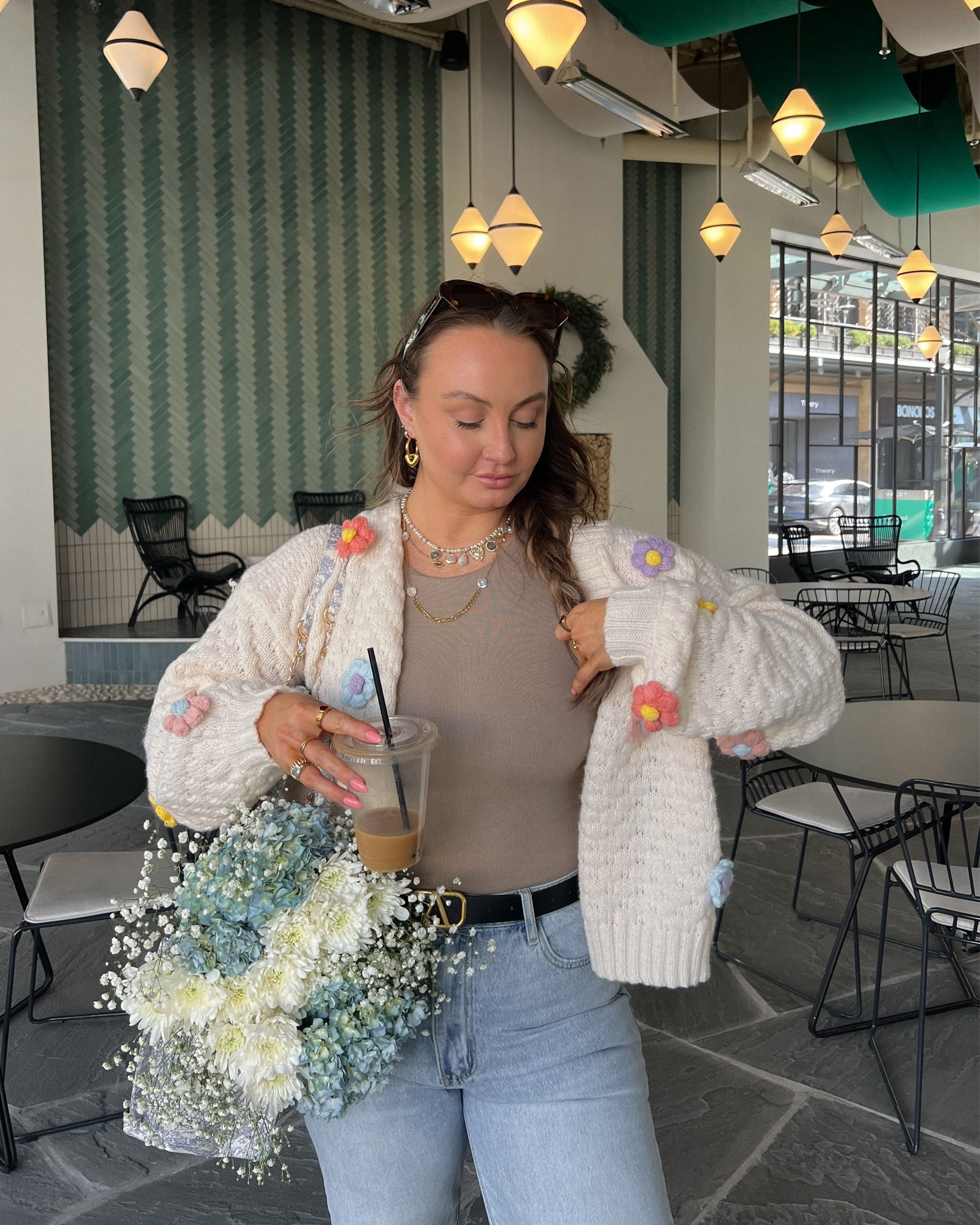 in a spring-y mood 🌷🌸🌱🌼🪴⛅️ 
Wearing a L in the cardigan!

#LTKSeasonal #LTKmidsize #LTKSpringSale