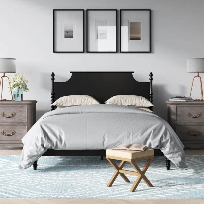 Angeletta Solid Wood Modern Platform Bed | Wayfair North America