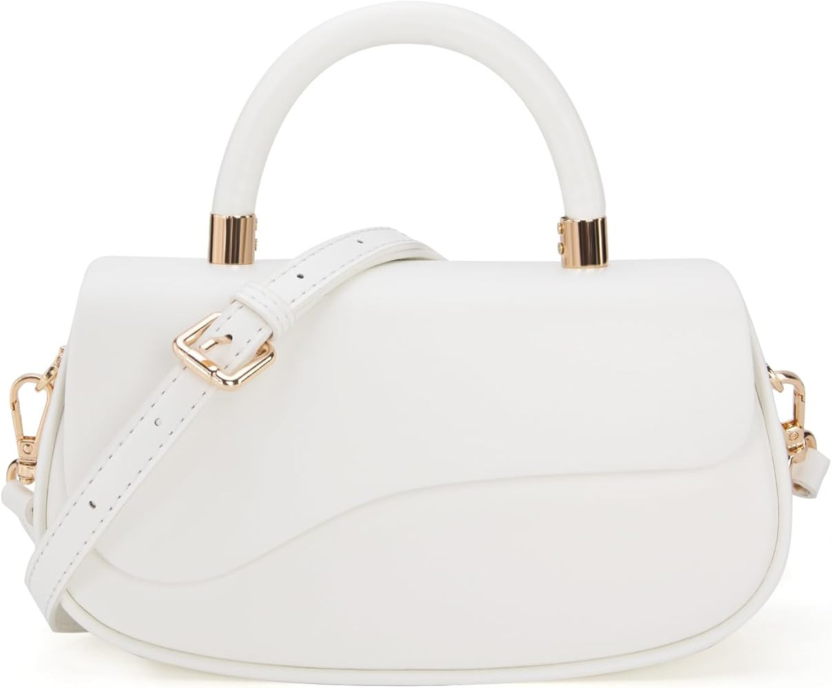 Milan Chiva Small Elegant Top Handle Purses for Women Mini Handbags Cute Crossbody Purse | Amazon (US)