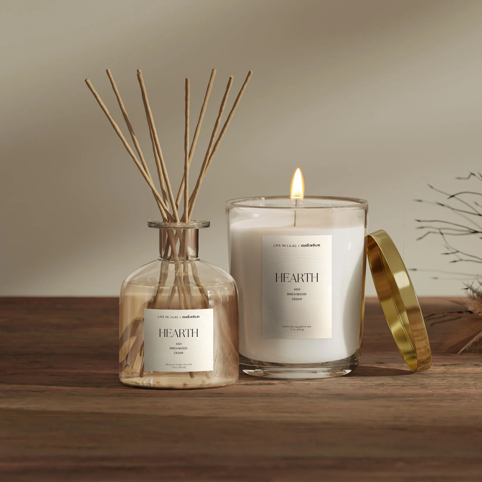 Madi Nelson Hearth Candle Diffuser Bundle | Life In Lilac