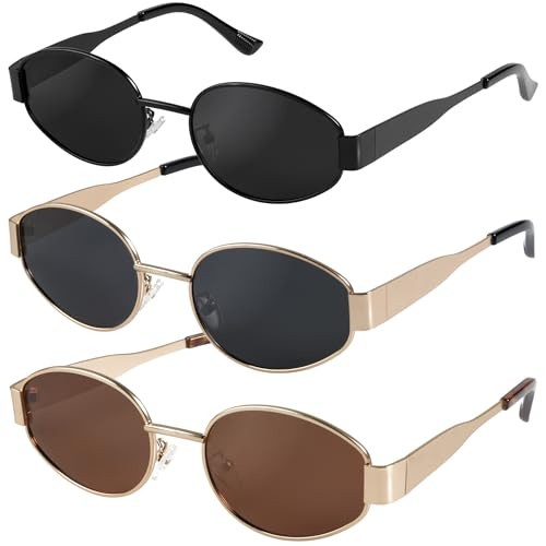 livho Oval Trendy Polarized Sunglasses Women Men, Retro Sun Glasses for Women Men 2024, Vintage Classic UV Protection Shades | Amazon (US)