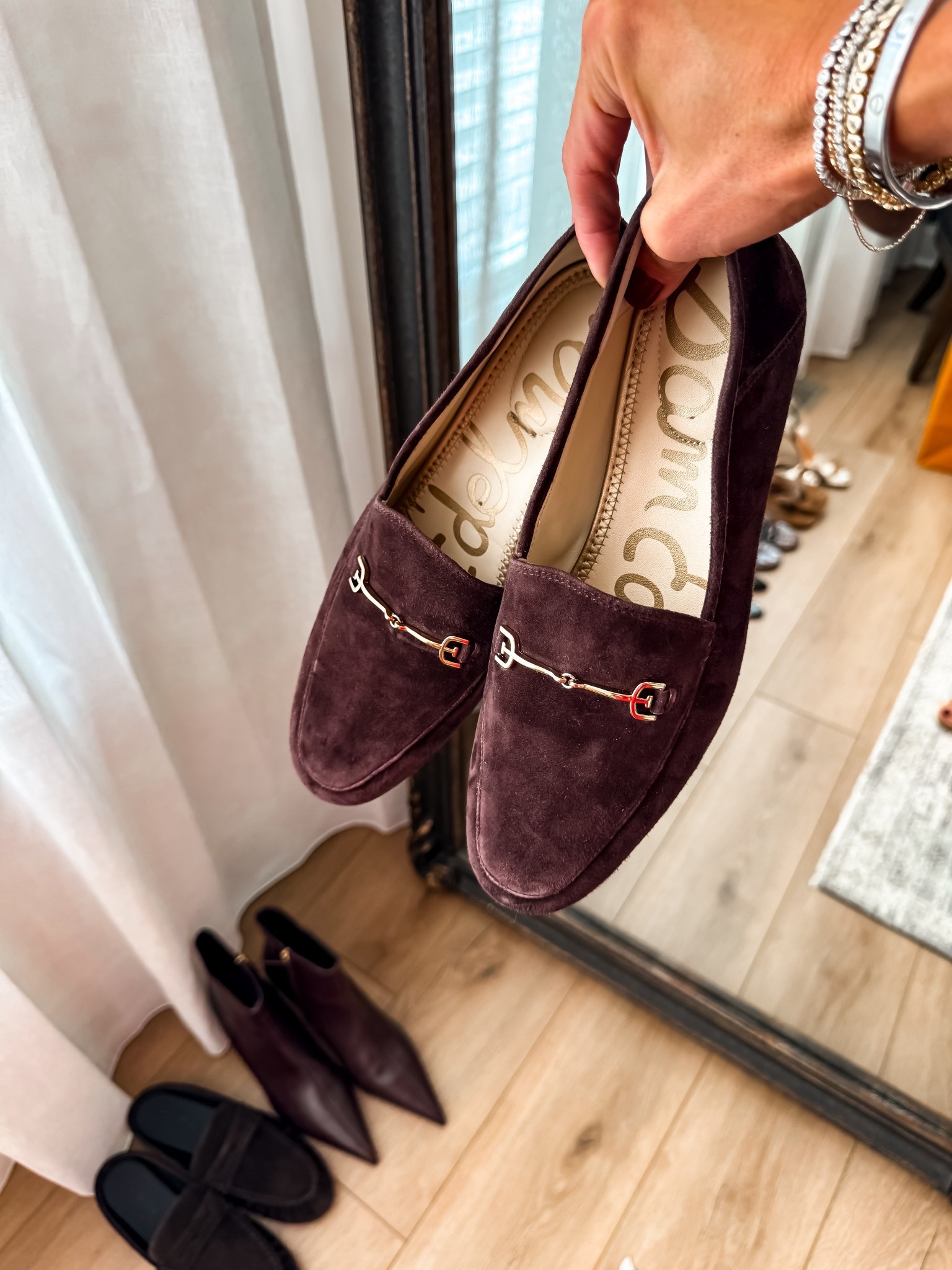 These are a designer, look-alike loafer that need absolutely no breaking, and they are so comfy. You can size down half of a size you can wear them all fall and winter long and elevates your outfit swap out a sneaker for the loafer.

#LTKSeasonal #LTKNYFW #LTKOver40