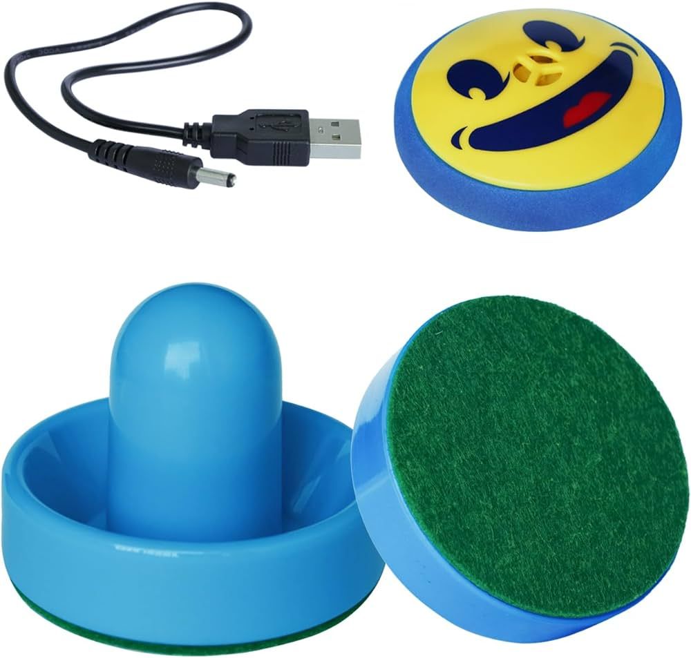 Air Hockey Pucks and Paddles - Rechargeable Floating Air Hockey Pucks for Any Flat Surface, Inclu... | Amazon (US)