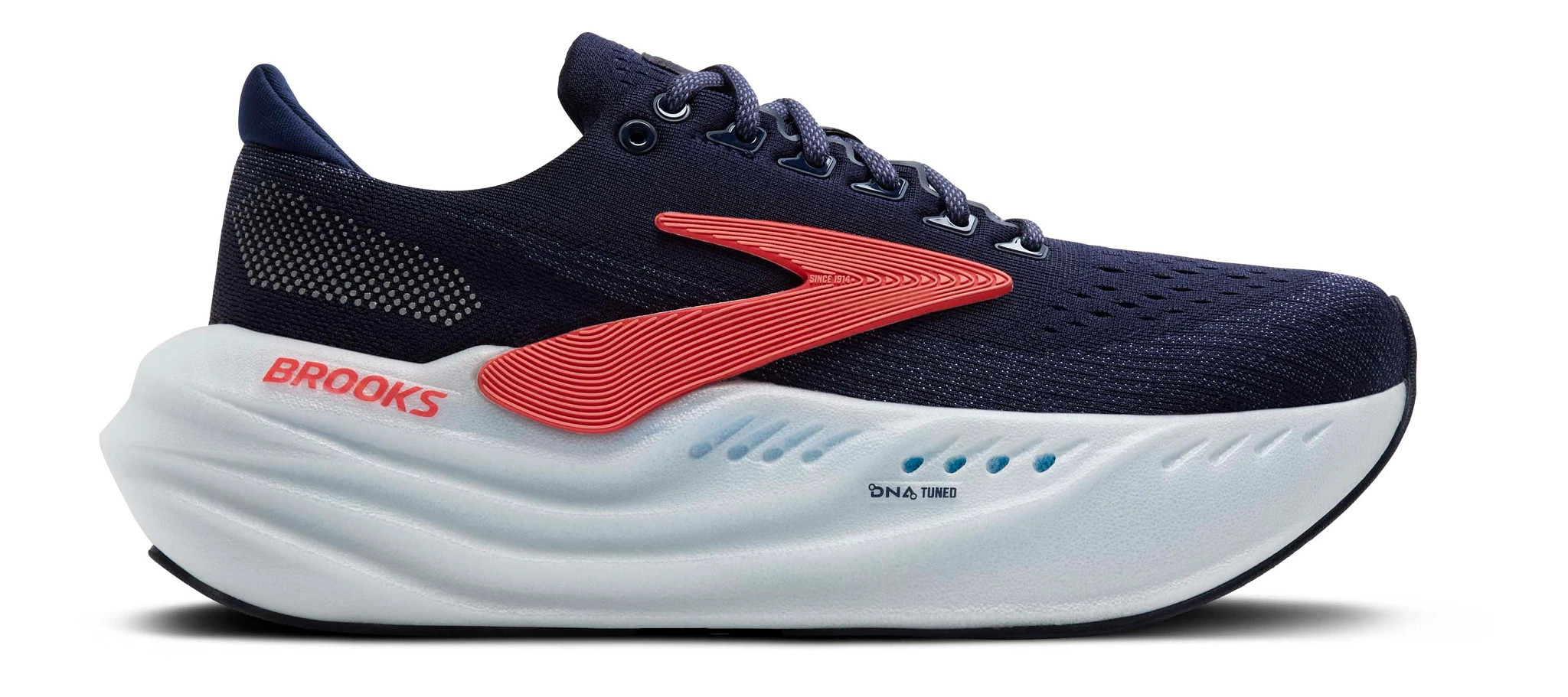 Women's Brooks Glycerin Max - Peacoat / Hot Coral, Size: 10.5, Medium | Footwear - Road Runner Sports | Road Runner Sports