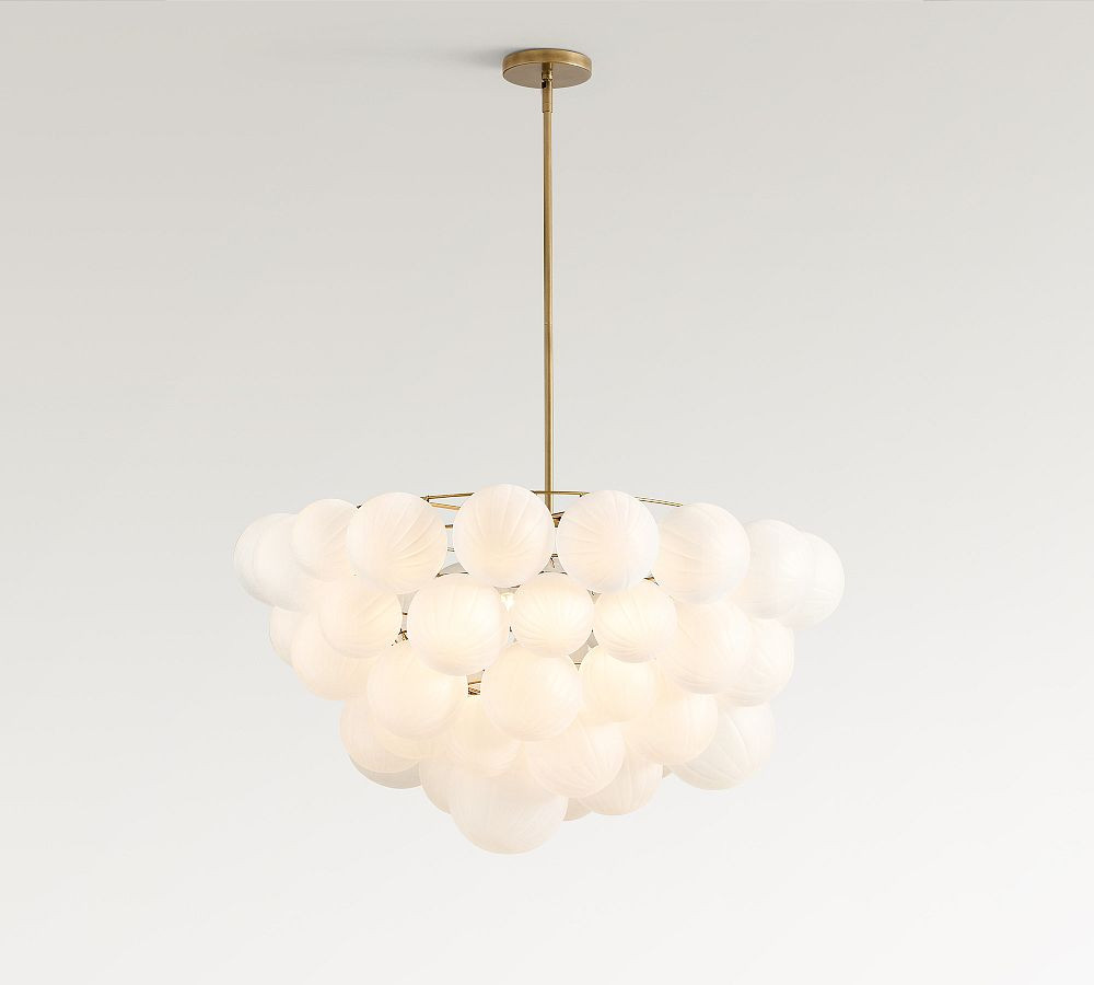 Cooper Frosted Glass Bubbled Chandelier (30") | Pottery Barn (US)