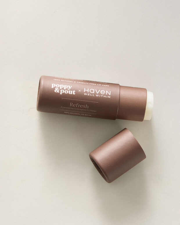 Poppy & Pout x Haven Well Within Refresh Lip Balm | Haven Well Within