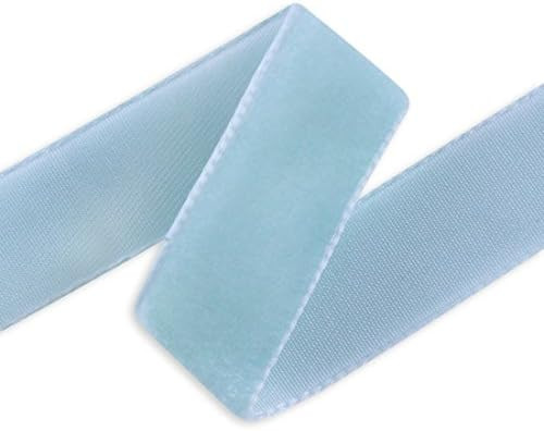 M&J Trimming Swiss Velvet Ribbon - 1 3/8" Wide Plush Single Face Woven Velvet Trim for Sewing Emb... | Amazon (US)