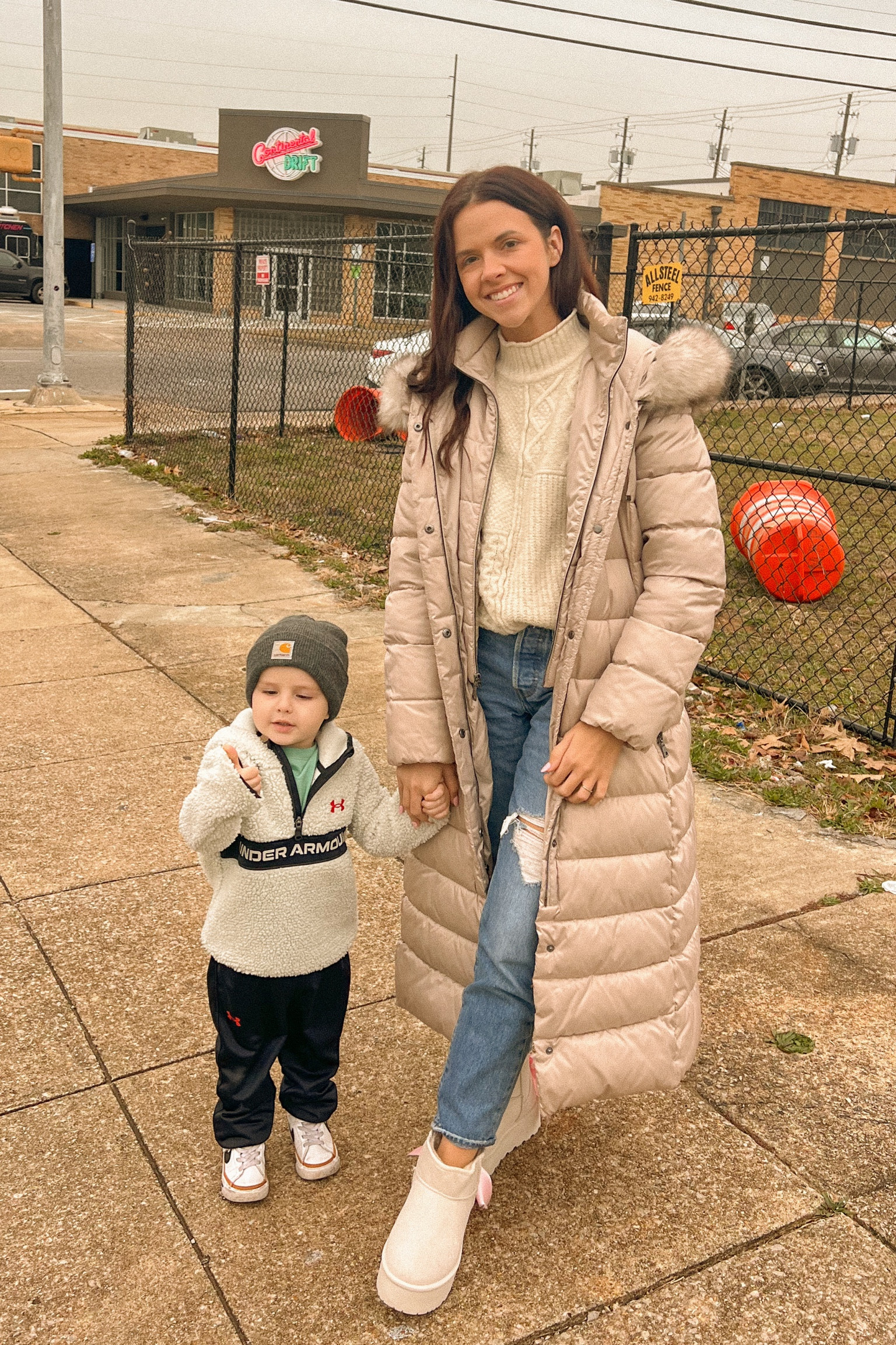 A family day out — bundled up!! 
This coat is my favorite! I wear it every day and it keeps me soo warm! 

#winterstyle
#sweater
#everydaystyle 

#LTKSeasonal #LTKstyletip #LTKtravel