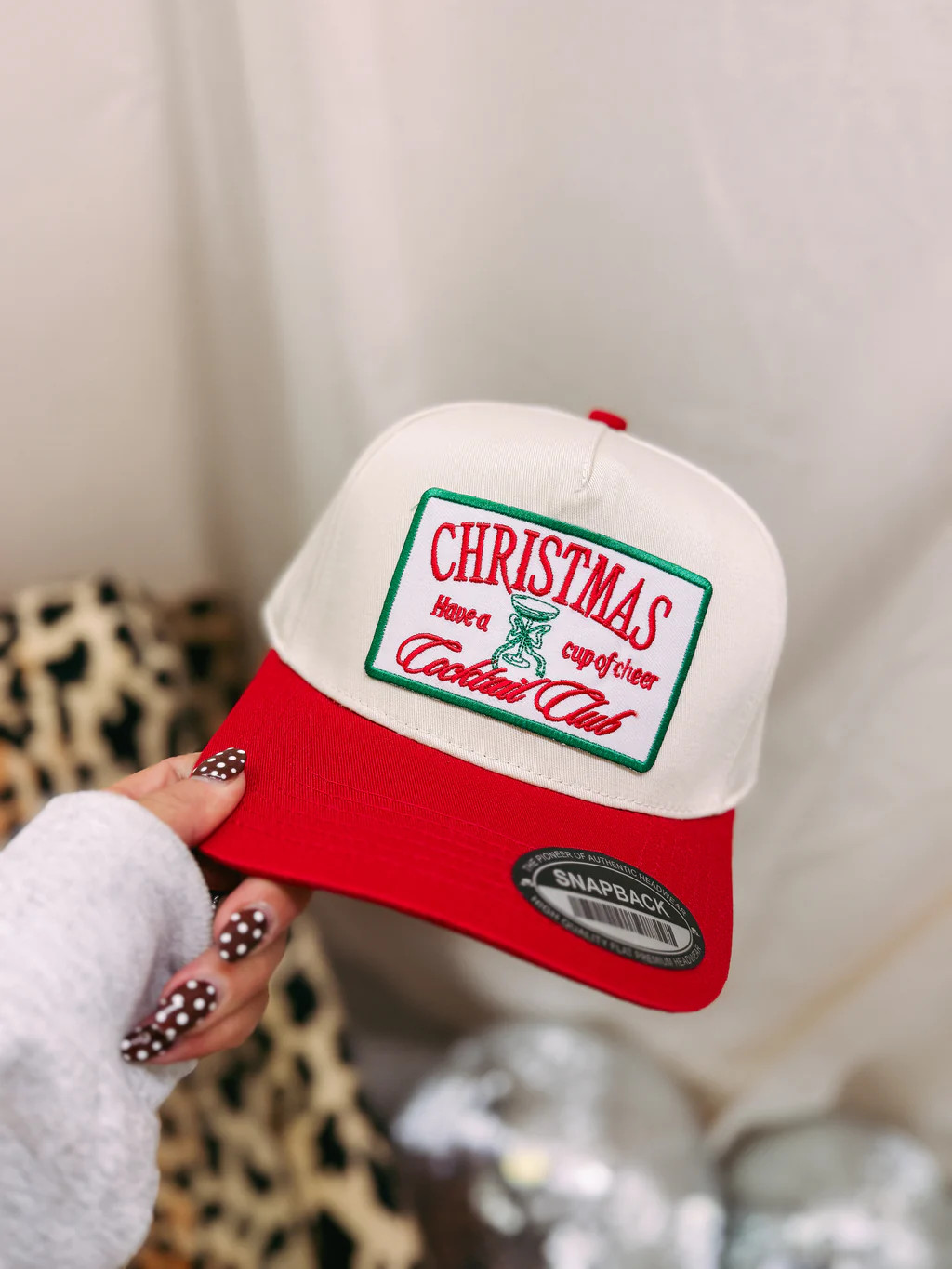 christmas cocktail club trucker hat | Etta & East