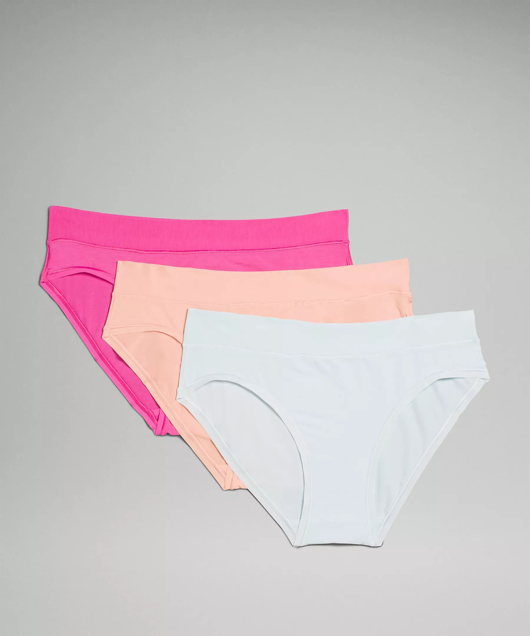 UnderEase Mid-Rise Bikini Underwear 3 Pack | Women's Underwear | lululemon | Lululemon (US)