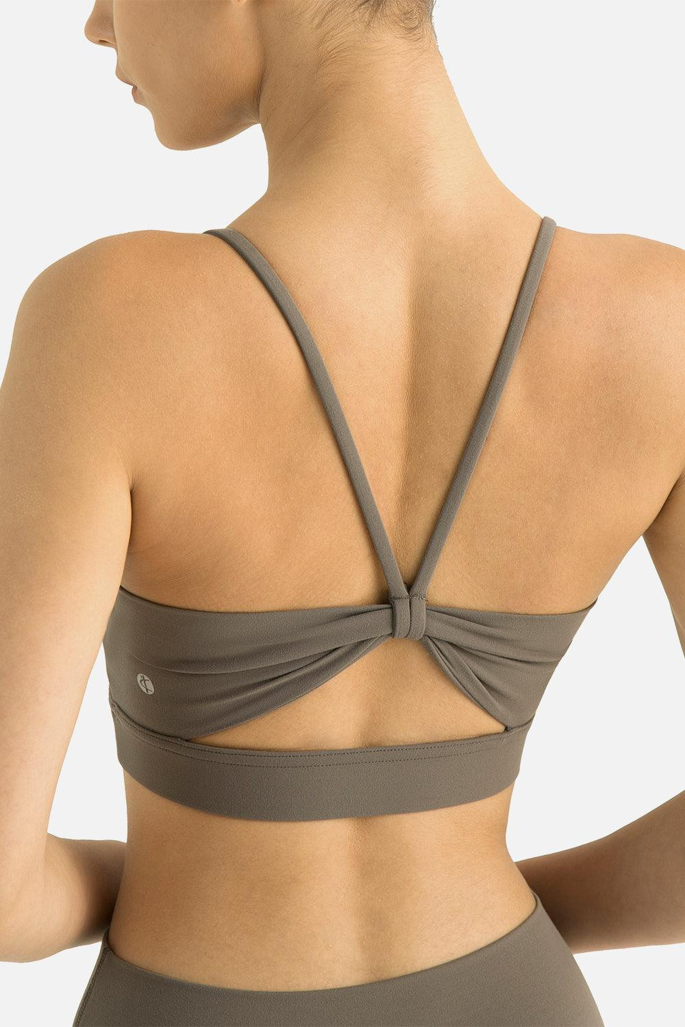 Dreamlux Strappy Sports Bra w/ Bowknot Back | Colorfulkoala