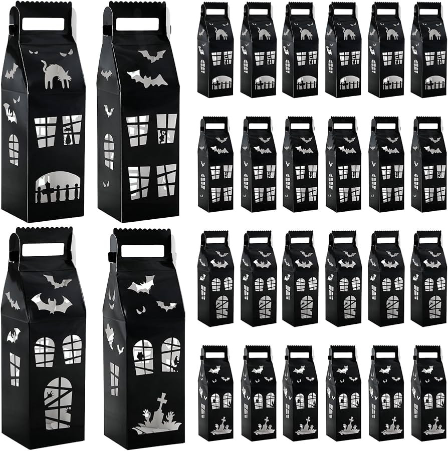 CHUNNIN 24Pcs Halloween Haunted House Gift Boxes for Halloween Party Decorations Halloween House ... | Amazon (US)