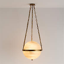 Estelle Glass Globe Pendant Light | Crate & Barrel | Crate & Barrel