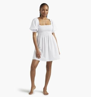 The Athena Nap Dress - Light Blue Glitter Check | Hill House Home