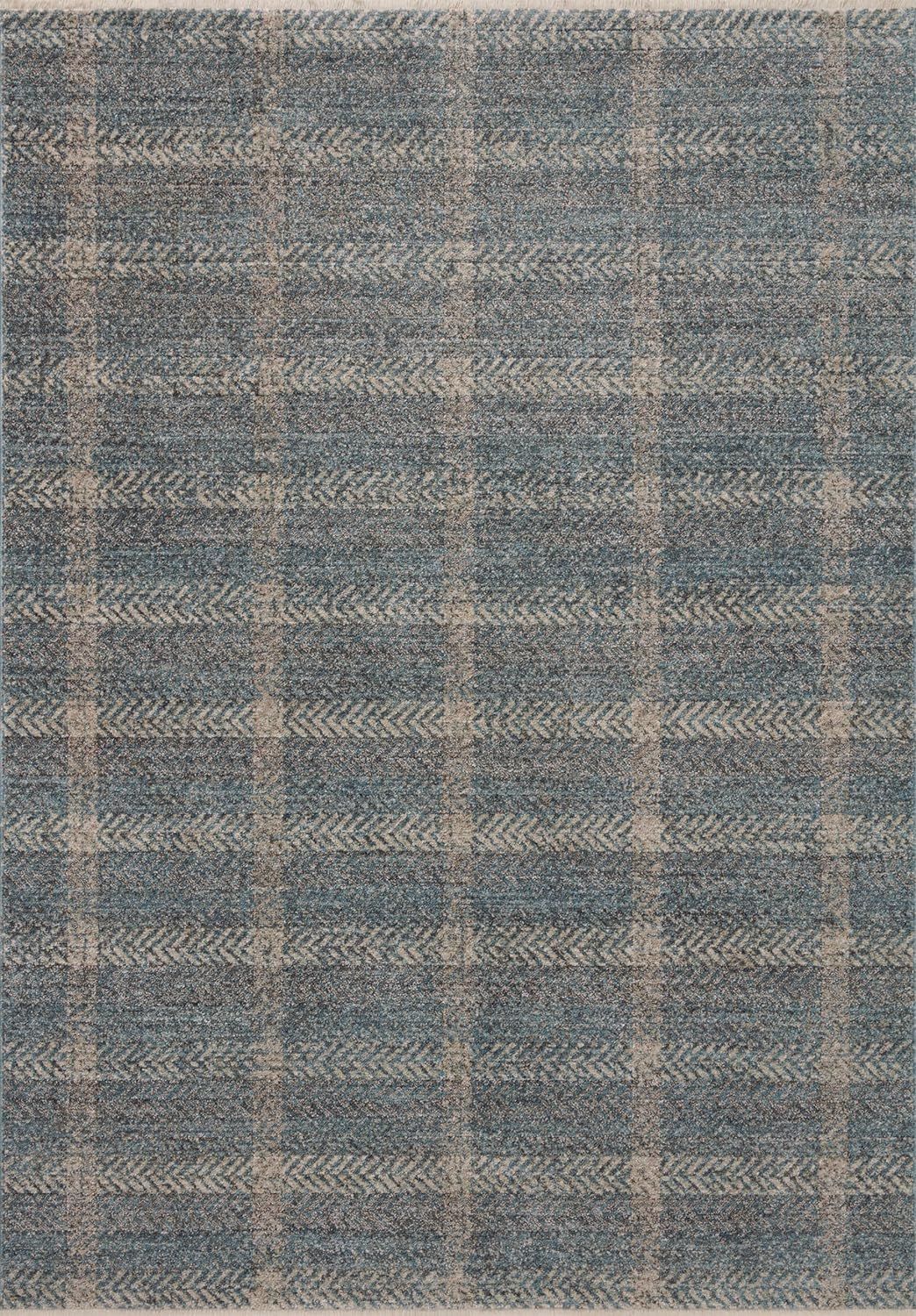 Loloi Angela Rose Ember Collection EMB-03 Blue / Beige 7'-10" x 10' Area Rug | Amazon (US)
