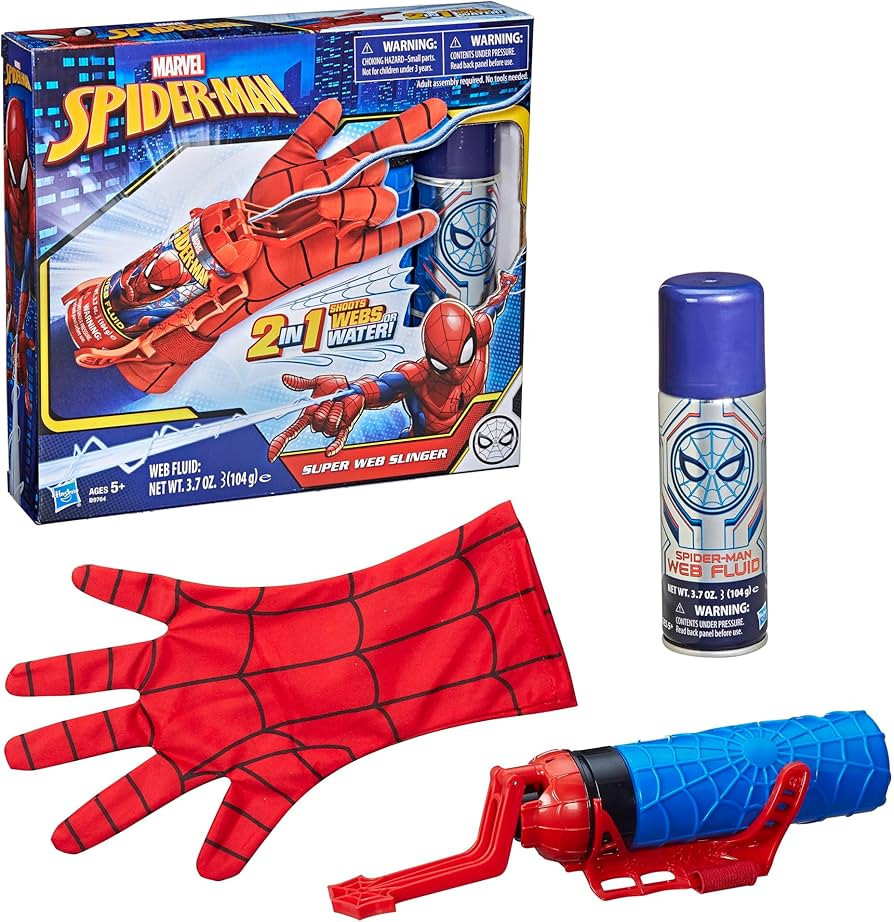 Marvel Spider-Man Super Web Slinger, 2-In-1 Shoots Webs or Water, Web Shooter Toy, Role-Play Toys... | Amazon (US)