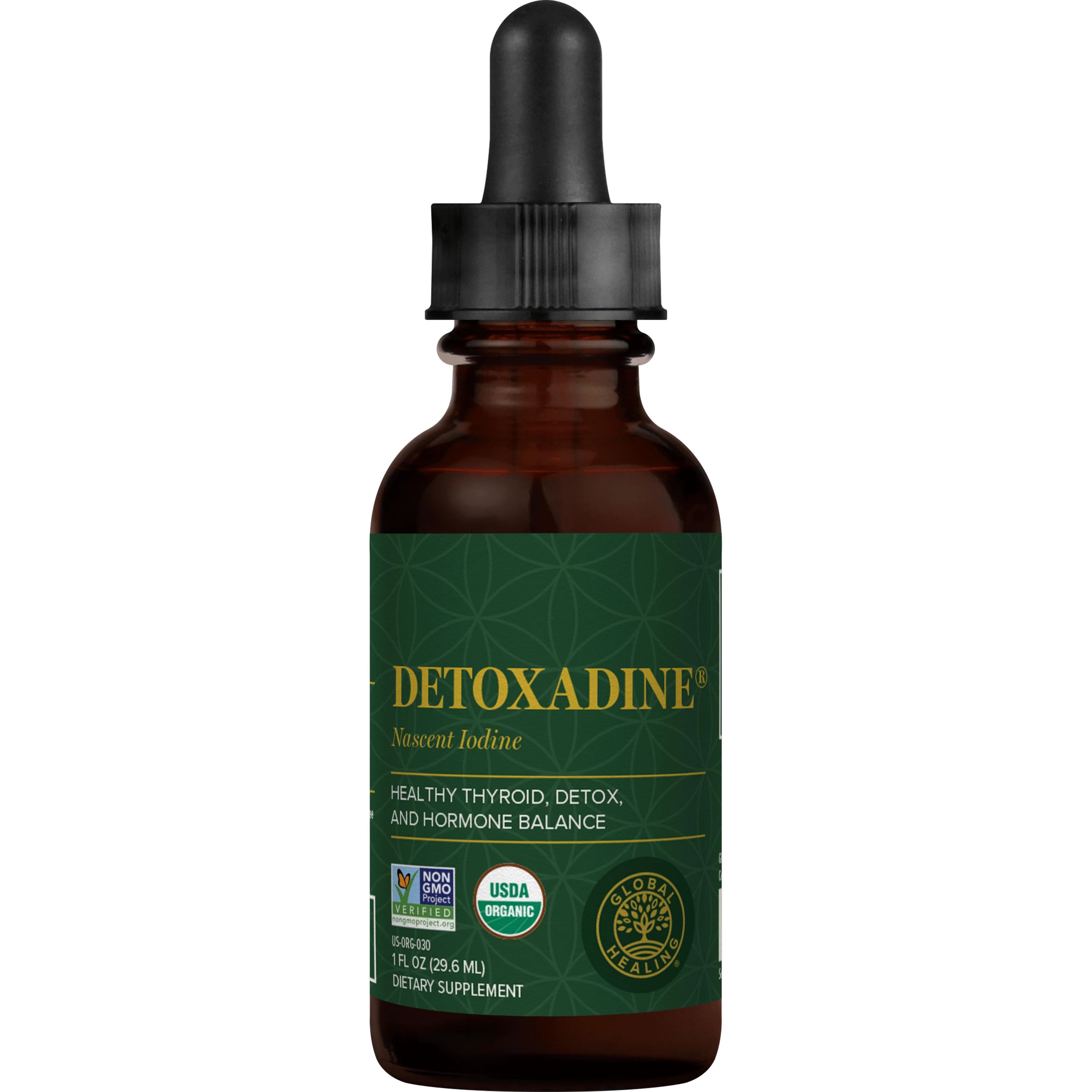 Detoxadine® Organic Nascent Iodine Liquid Supplement - Global Healing | Global Healing Center