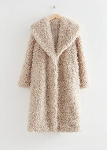 Wide Collar Sherpa Coat | & Other Stories US