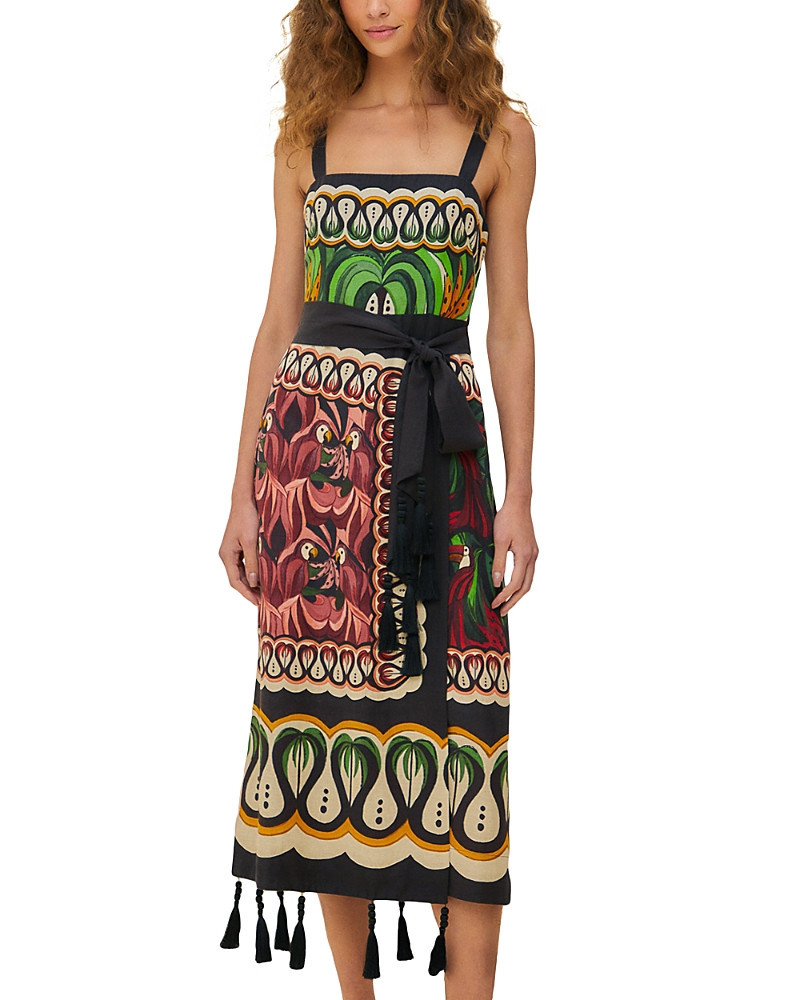Farm Rio Coconut Tree Flowing Scarf Dress | Bloomingdale's (US)