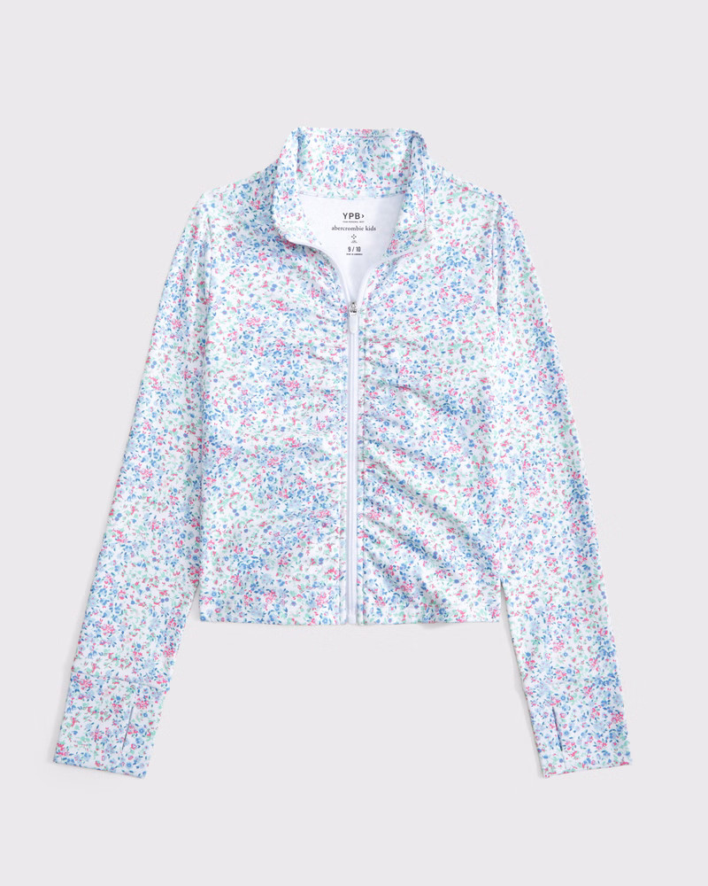 ypb ruched full-zip | Abercrombie & Fitch (US)