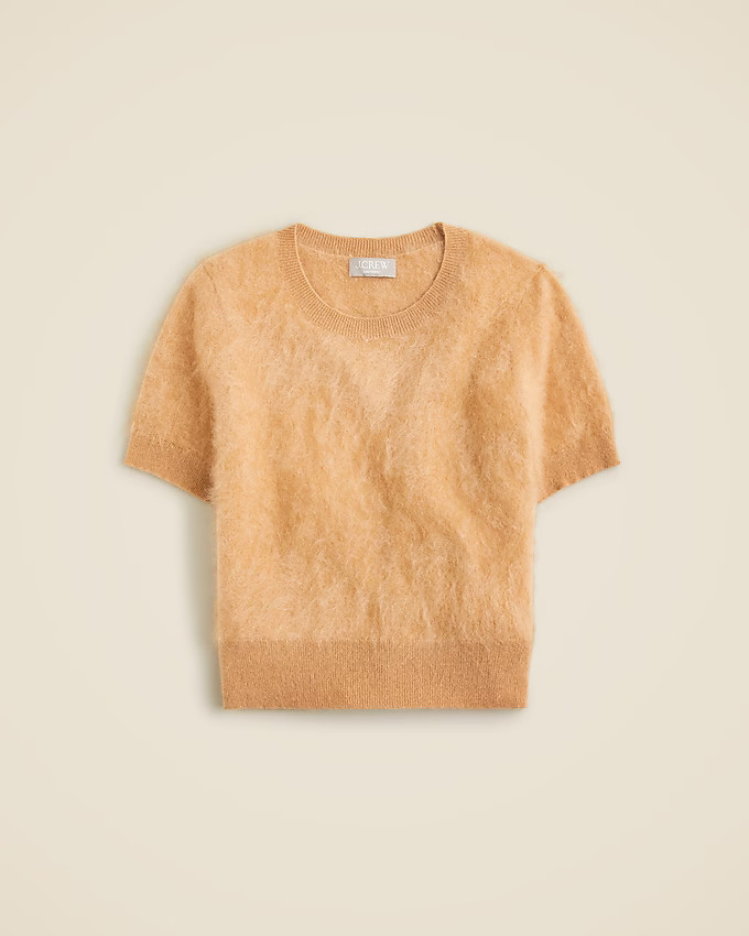 Brushed cashmere T-shirt | J. Crew US