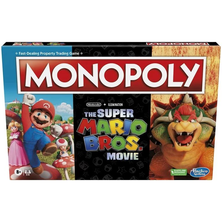 Monopoly The Super Mario Bros. Movie Edition Board Game for Kids and Family Ages 8 and Up | Walmart (US)