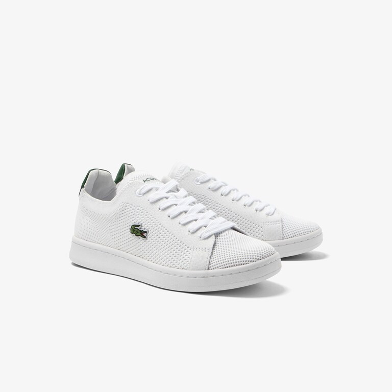 Women's Lacoste Carnaby Piqué Textile Heel Pop Trainers | Lacoste (CA)