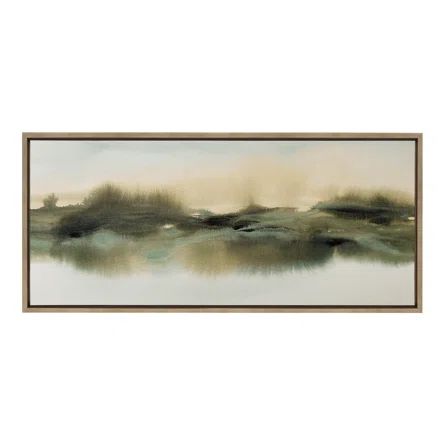 Soft Abstract Watercolor Landscape by Amy Lighthall - Floater Frame Print on Canvas | Wayfair North America