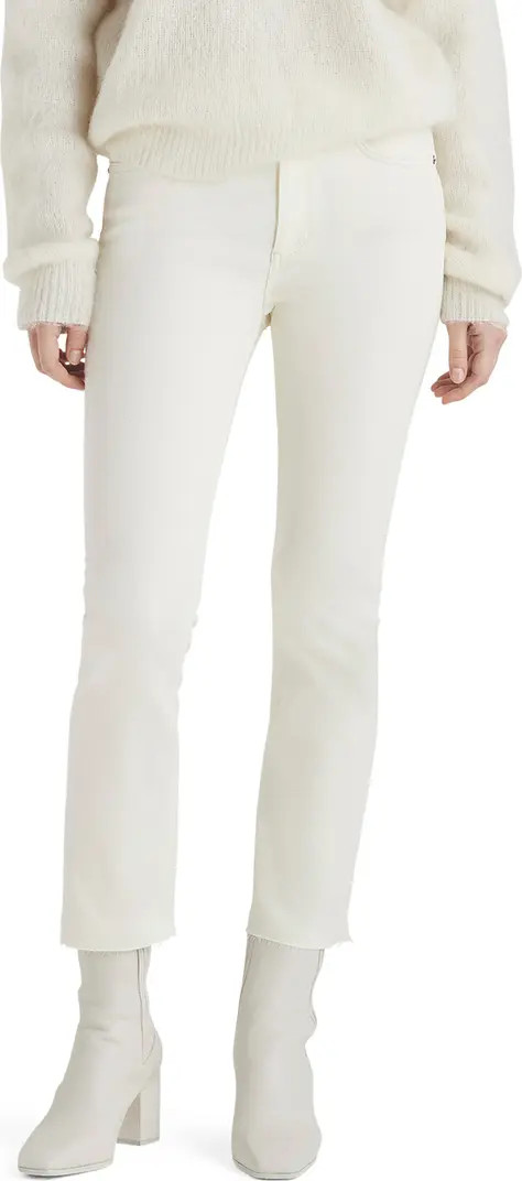 rag & bone Peyton Raw Edge High Waist Ankle Bootcut Jeans | Nordstrom | Nordstrom