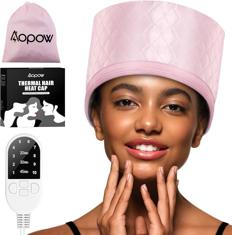 Hair Cap Treatment Steamer - Deep Conditioning Thermal Heat Caps Electric for Afro Hair Hot Care ... | Amazon (UK)