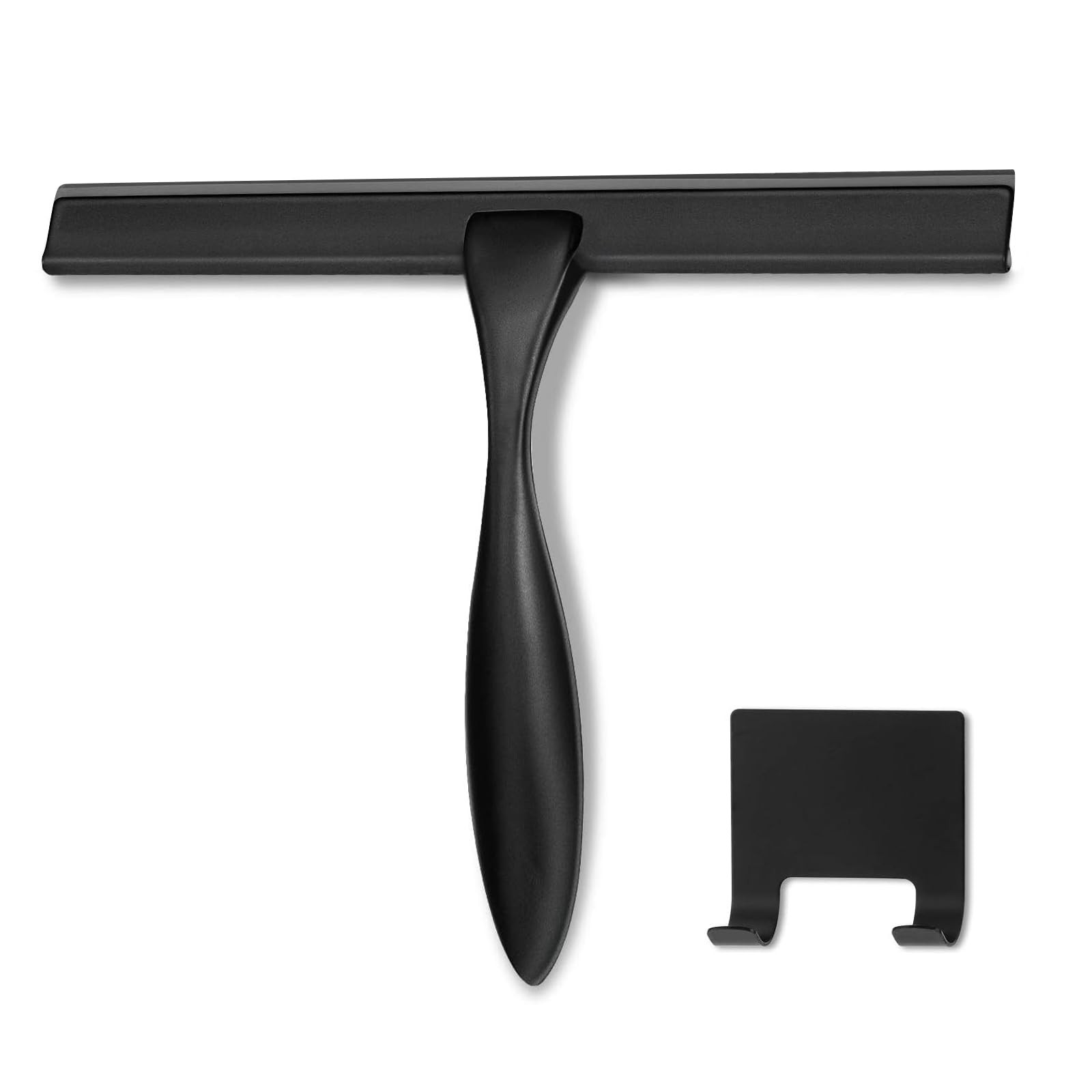 HIWARE All-Purpose Shower Squeegee for Shower Doors, Bathroom, Window and Car Glass - Black, Stai... | Amazon (US)