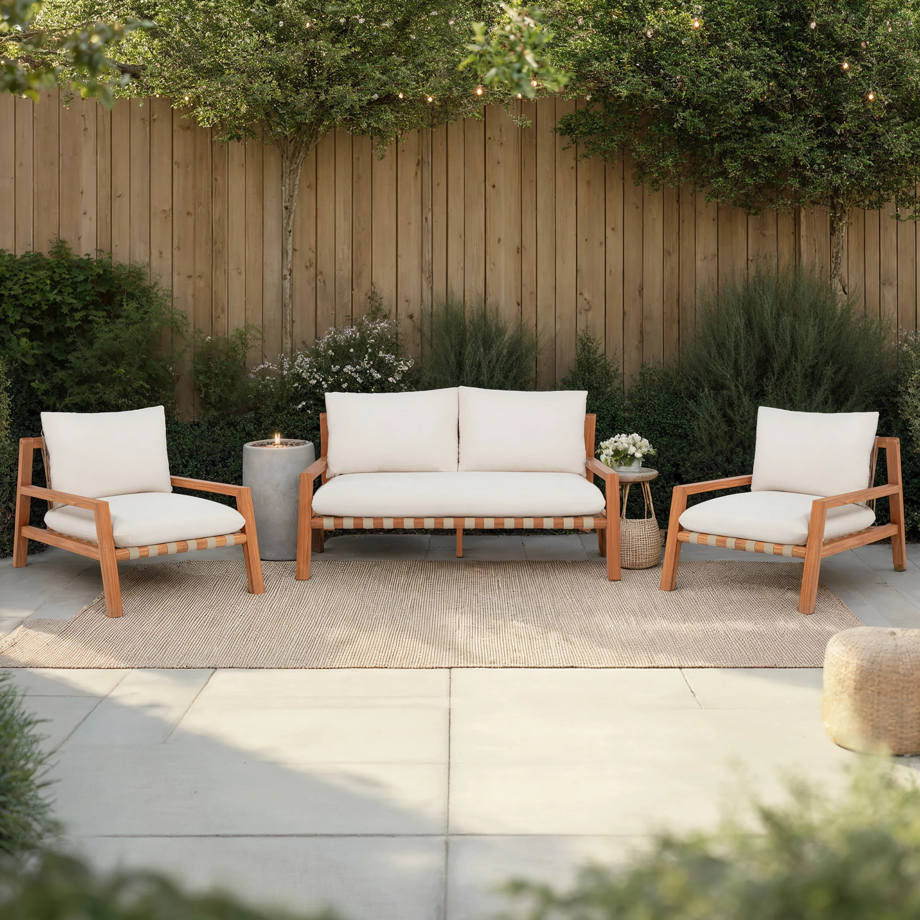 Charlotte 3Pc Bench And Chair Set | Joss & Main