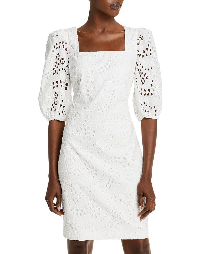 Balloon Sleeve Eyelet Dress | Bloomingdale's (US)