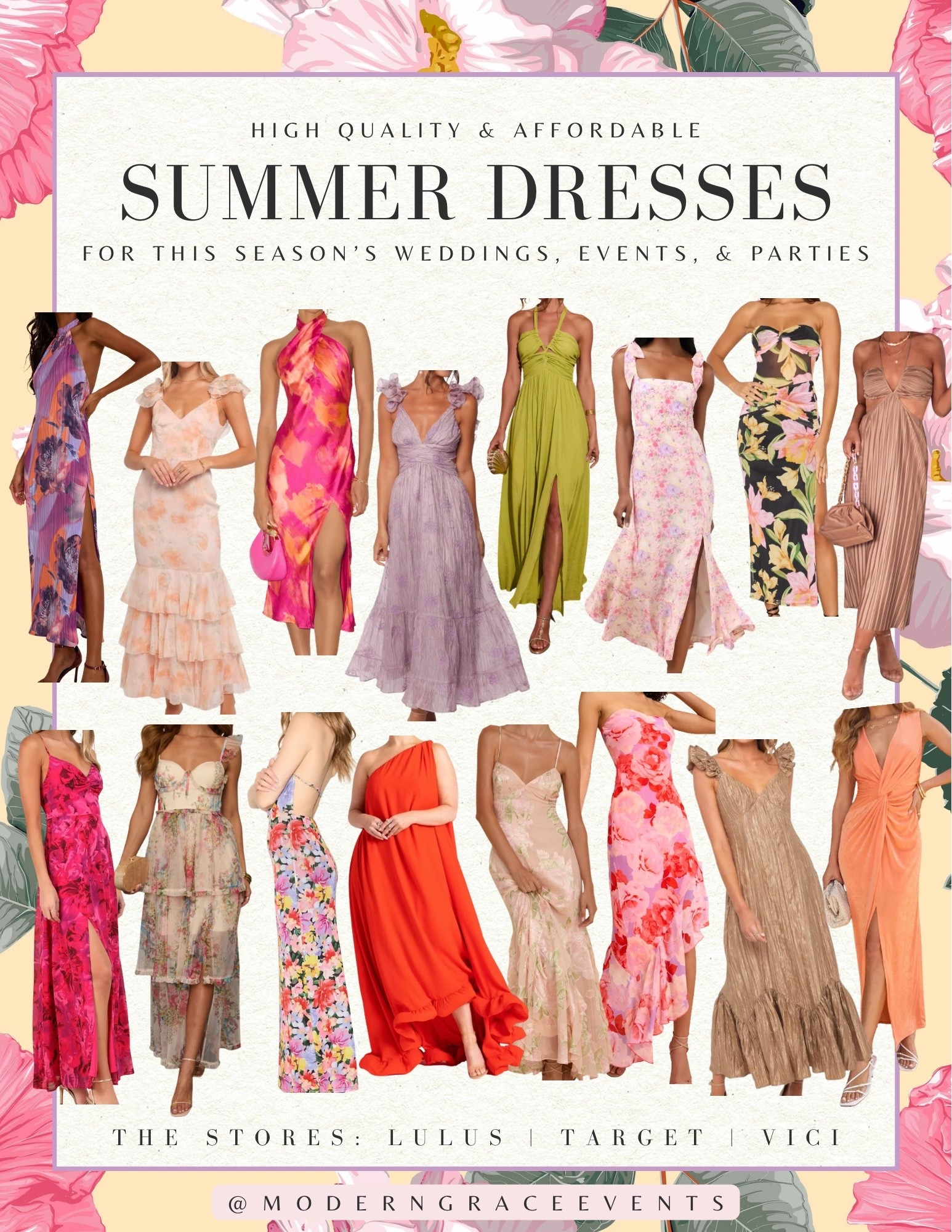 🩷🍊☀️ Summer 2026 is the season for bright and feminine statement dresses- perfect for outdoors weddings, gathering with the girls for brunch, or sunset dinner parties. Shop the looks below.👇 

#summerwedding #weddingguest #weddingguestdress #targetdresses #summerdresses #ltksummerdresses #ltkparties #weddingdresses #partydresses

#LTKWedding #LTKSeasonal #LTKSaleAlert