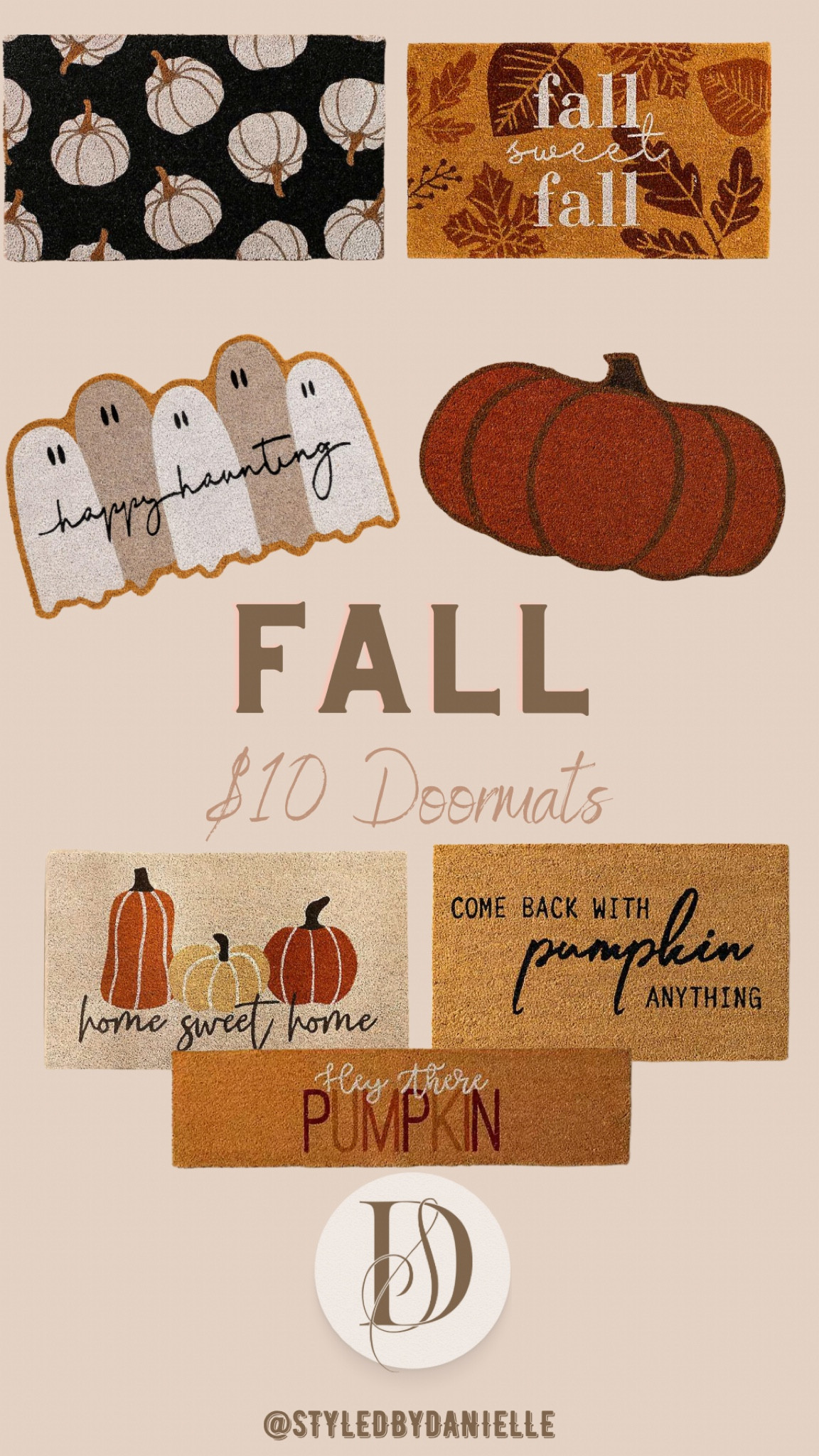 Affordable fall doormats! 

#LTKhome #LTKSeasonal #LTKunder50