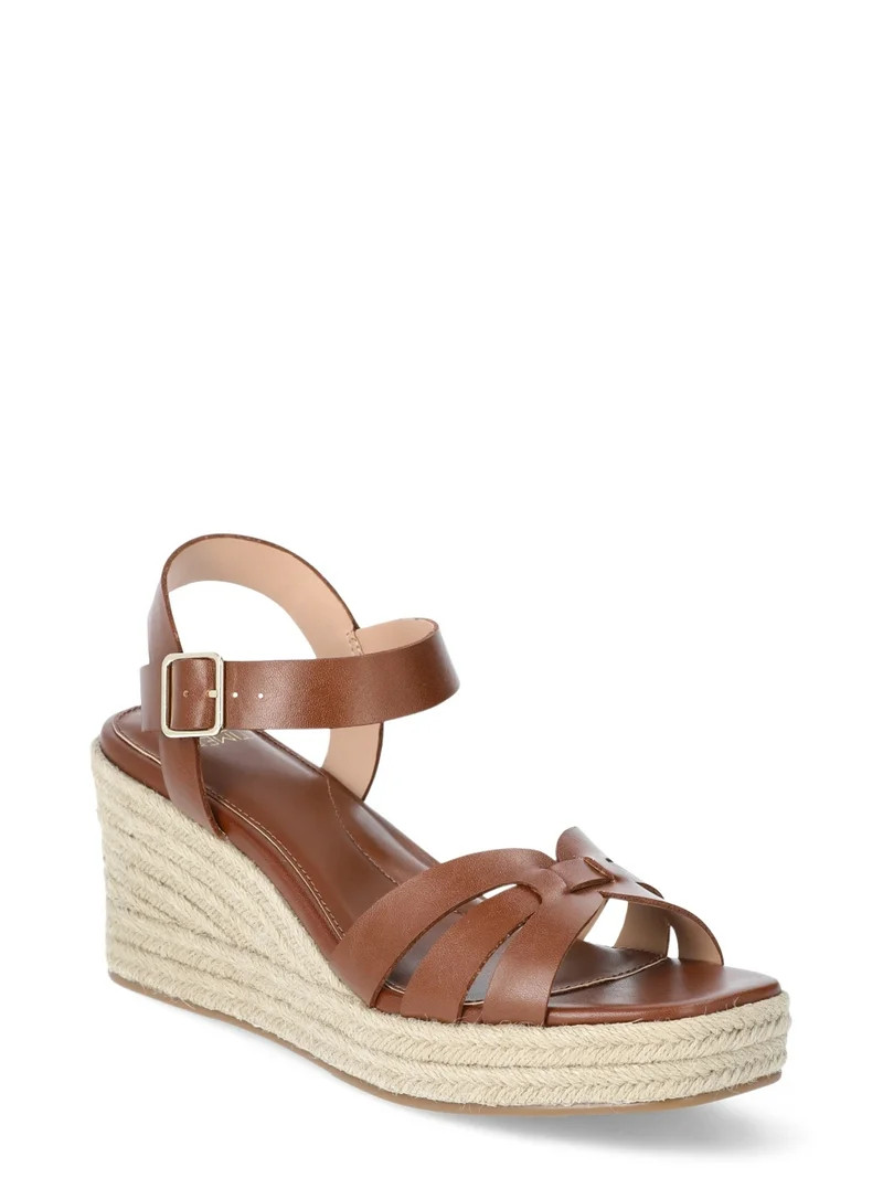 Time and Tru Women's Espadrille Wedge Sandals - Walmart.com | Walmart (US)