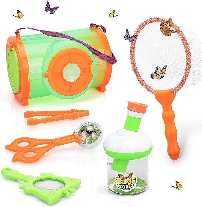 STEAM Life Bug Catcher Kit for Kids - Bug Catching Kit with Butterfly Net, Critter Keeper, Magnif... | Amazon (US)