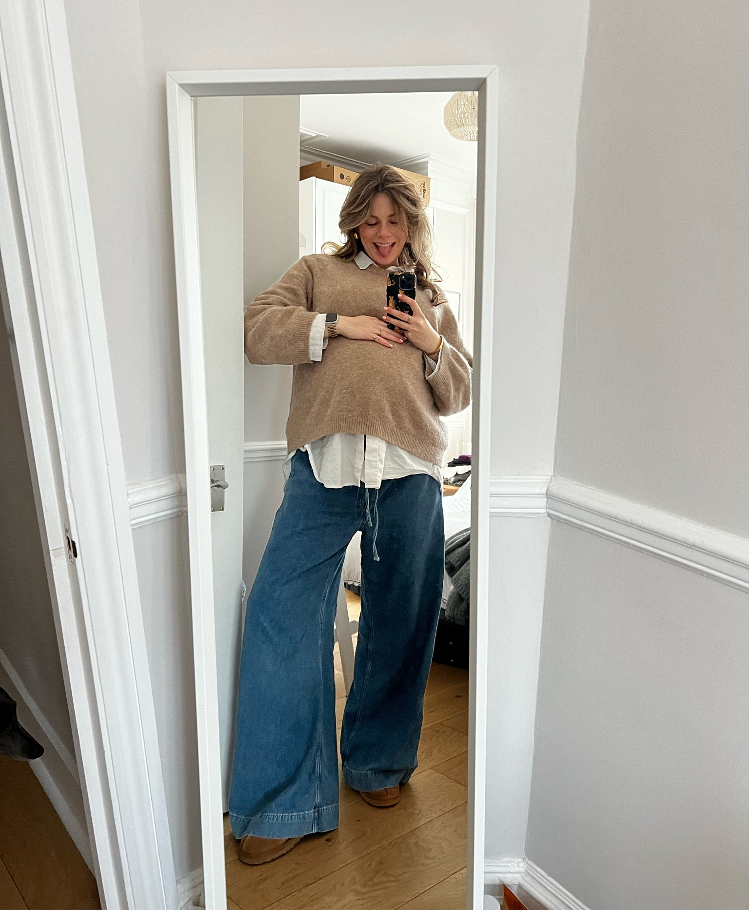 New bump friendly cos jeans in action 

#LTKbump #LTKeurope #LTKfindsunder100