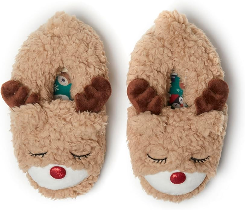 Dearfoams unisex-child Kids Toddlers Whimsical Animal Critter Washable Slipper | Amazon (US)
