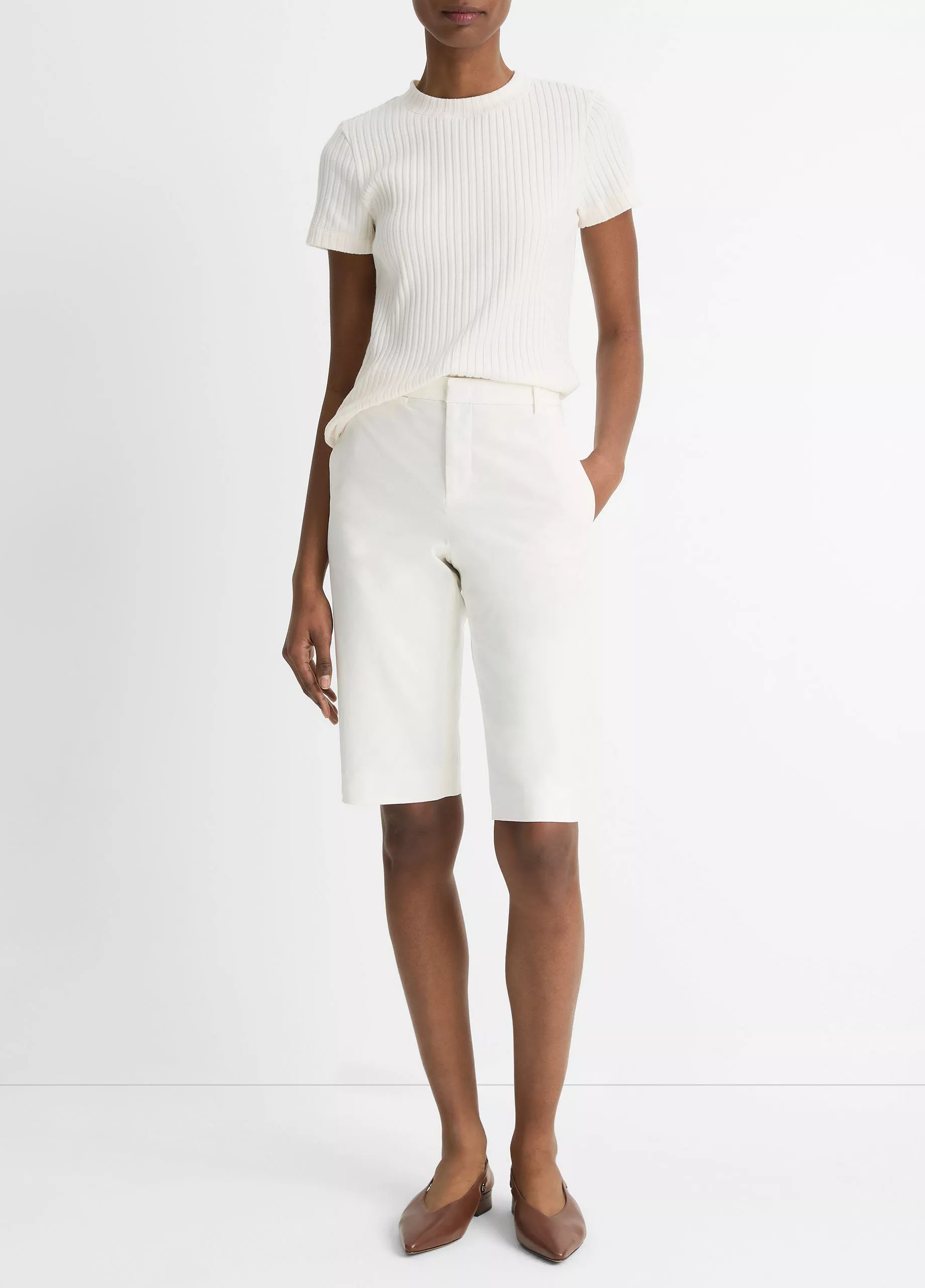 Buy Italian Stretch-Cotton Chino Short for USD 228.00 | Vince | Vince LLC