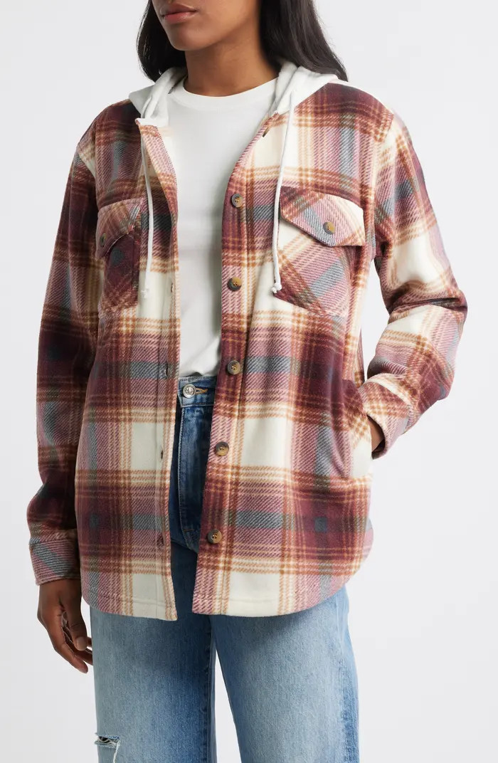 Thread & Supply Hooded Fleece Shacket | Nordstrom | Nordstrom