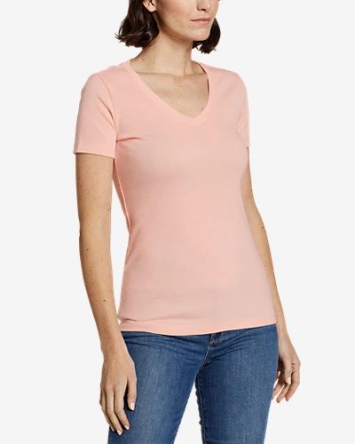 Women's Favorite Short-Sleeve V-Neck T-Shirt | Eddie Bauer, LLC