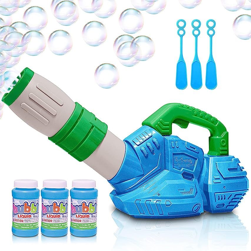 ArtCreativity Bubble Leaf Blower for Toddlers, with 3 Bottles of Bubble Solution and 3 Wands, Fun Bu | Amazon (US)