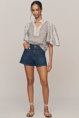The Colette Denim Shorts by Maeve | Anthropologie (US)