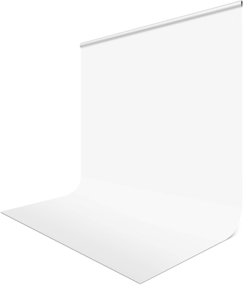 Hemmotop White Backdrop Background 5 x 6.5ft for Photography White Cloth Photoshoot Background fo... | Amazon (US)