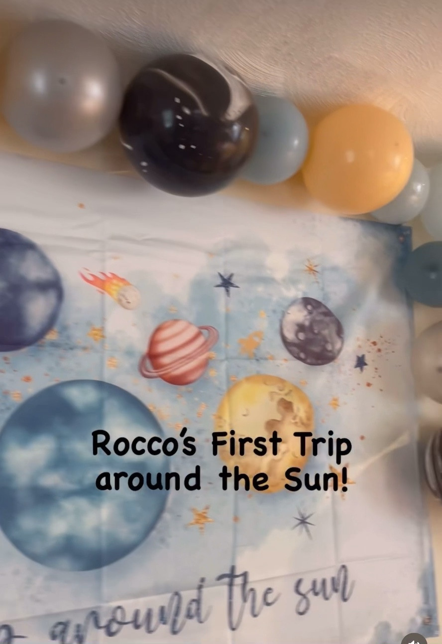 First trip around the sun birthday party! 
