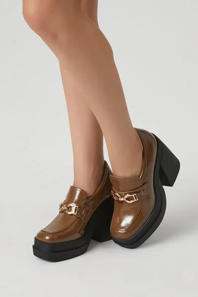 Chain Platform Loafer Heels | Forever 21 | Forever 21 (US)