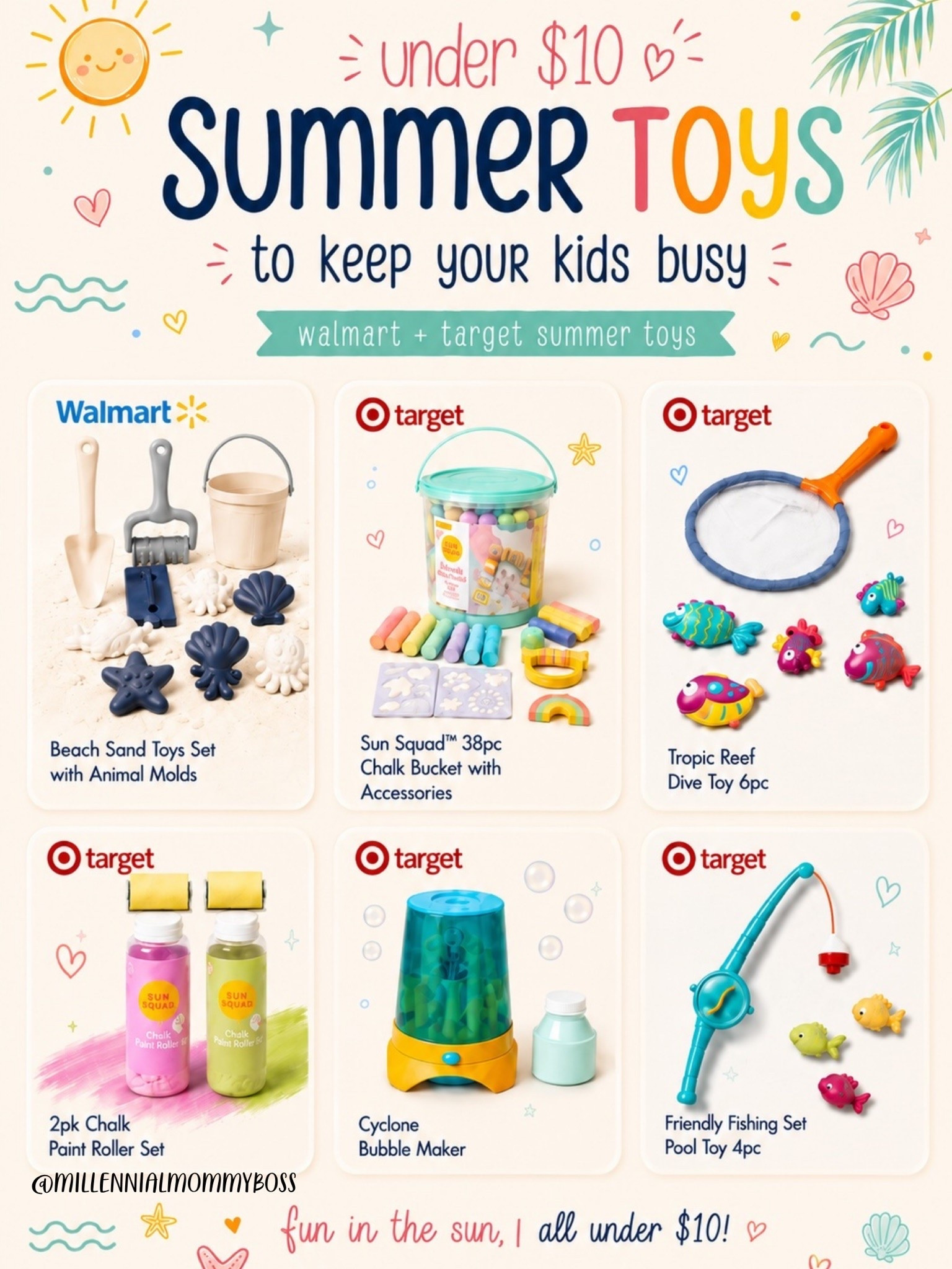Summer fun doesn’t have to cost a lot ☀️ I found these cute outdoor toys from Walmart & Target — all $10 & under!

#LTKKids